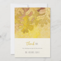 Blätter der Herbstküche Hochzeit Dankeschön-Karte