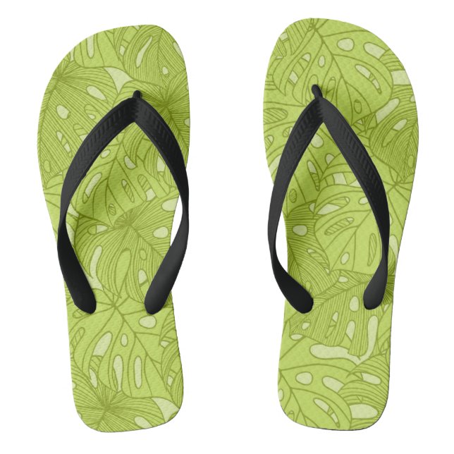 Blätter der Palme Flip Flops (Fußbett)