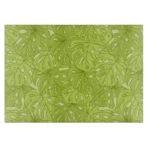 Blätter der Palme Schneidebrett