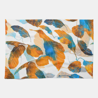 Blätter der Silhouette: Aquarell, digitale nahtlos Geschirrtuch