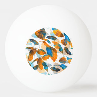 Blätter der Silhouette: Aquarell, digitale nahtlos Tischtennisball