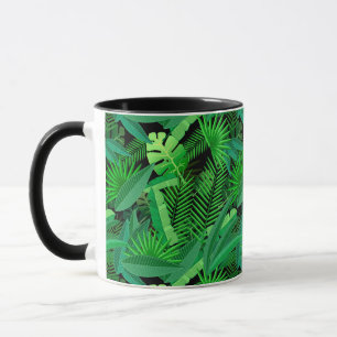 Blätter der tropischen Palmen Tasse