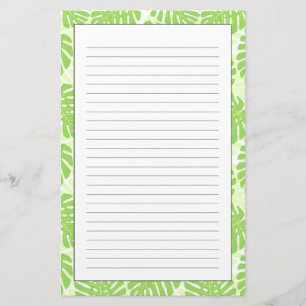 Blätter der tropischen Pflanze - Monstera-Muster Briefpapier