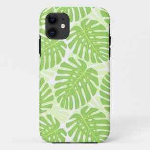 Blätter der tropischen Pflanze - Monstera-Muster iPhone 11 Hülle