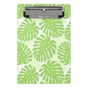 Blätter der tropischen Pflanze - Monstera Muster Mini Klemmbrett