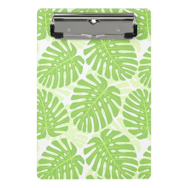 Blätter der tropischen Pflanze - Monstera Muster Mini Klemmbrett (Vorderseite)