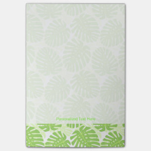 Blätter der tropischen Pflanze - Monstera Muster Post-it Klebezettel