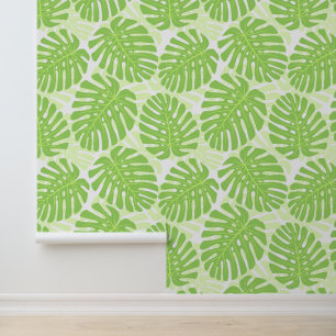 Blätter der tropischen Pflanze - Monstera-Muster Tapete