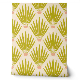 Blätter der Wüste Südwest Boho Palm - Creme Tapete