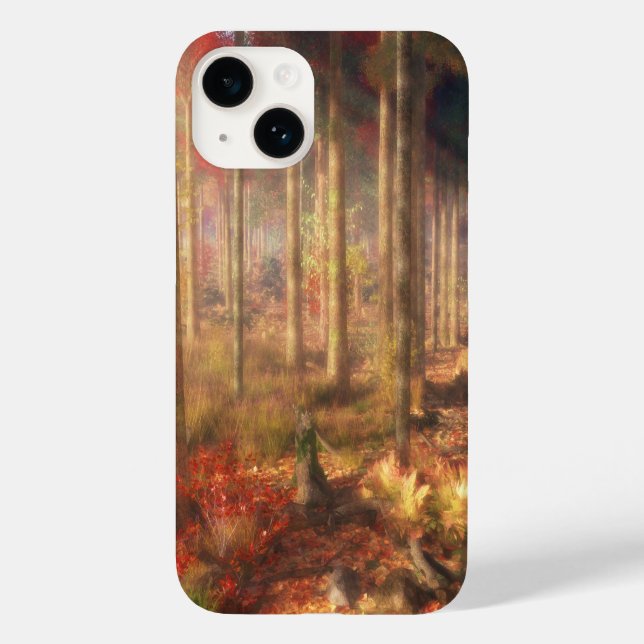 Blätter des Gold iPhone Case (Rückseite)