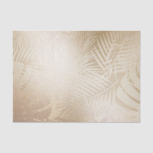 Blätter des Golden Shine Botanical Tropical Palm T Seidenpapier
