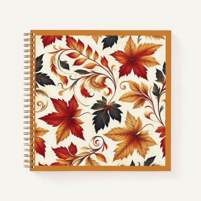 Blätter des Herbstes Notizbuch (Vorderseite)