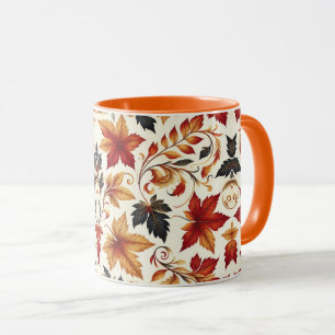 Blätter des Herbstes Tasse