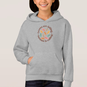 Blätter fallen Herbst nennt Kinder Hoodie