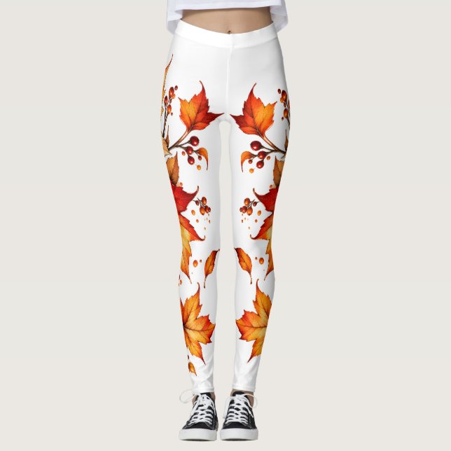 Blätter fallen leggings (Vorderseite)