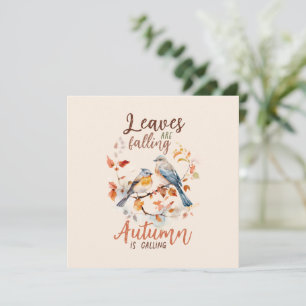 Blätter fallen - Whimsical Fall Birds & Foliage