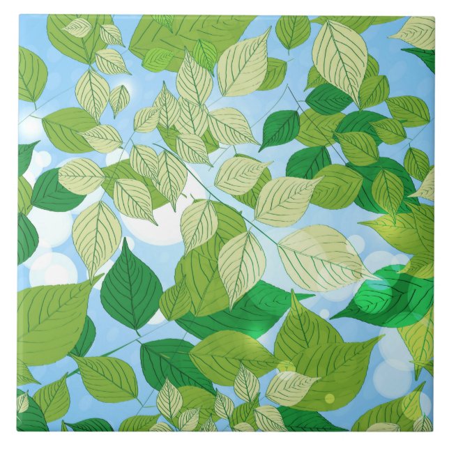 Blätter Fliese (Vorderseite)