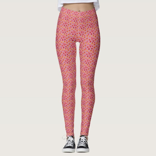 Blätter Frauen Leggings (Vorderseite)