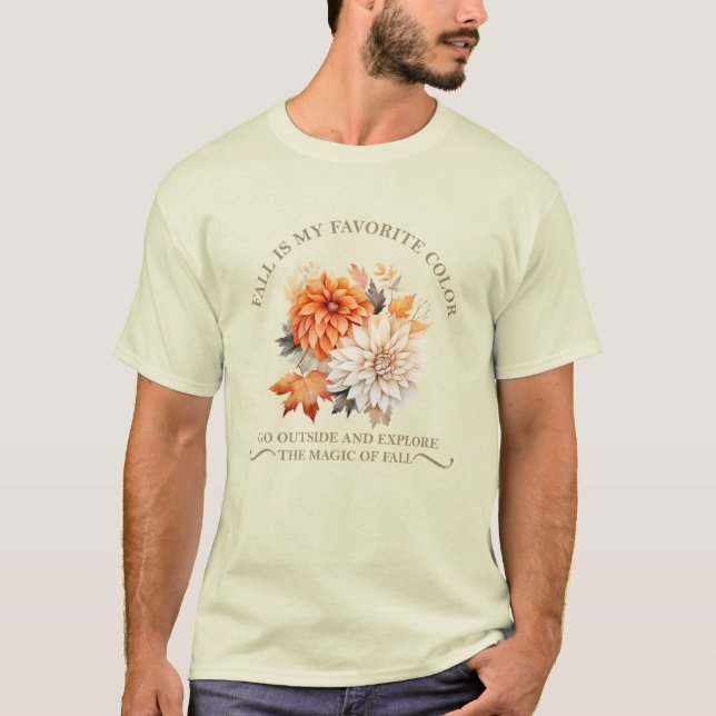 Blätter für Aquarellfarben fallen Herbstkurse an T-Shirt (Vorderseite)