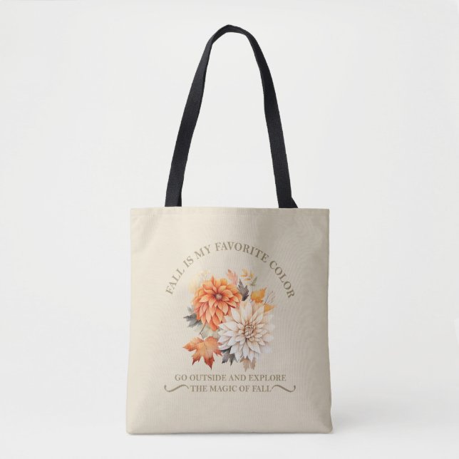 Blätter für Aquarellfarben fallen Herbstkurse an Tasche (Vorderseite)