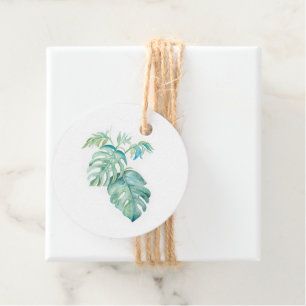 Blätter für Aquarellpalme Geschenkanhänger