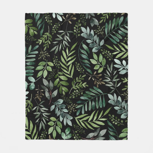 Blätter für Aquarellpflanzen    Fleecedecke (Vorderseite)