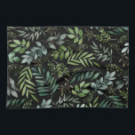 Blätter für Aquarellpflanzen  Geschirrtuch<br><div class="desc">Elegantes Blätter und Muster der Wasserfarben</div>