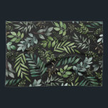 Blätter für Aquarellpflanzen  Geschirrtuch<br><div class="desc">Elegantes Blätter und Muster der Wasserfarben</div>