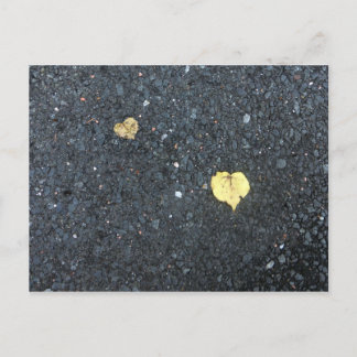 Blätter für das Herz - Liebe Herbst Postkarte