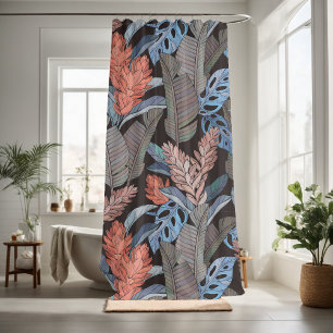 Blätter für dekorative wild lebende Pflanze Duschvorhang