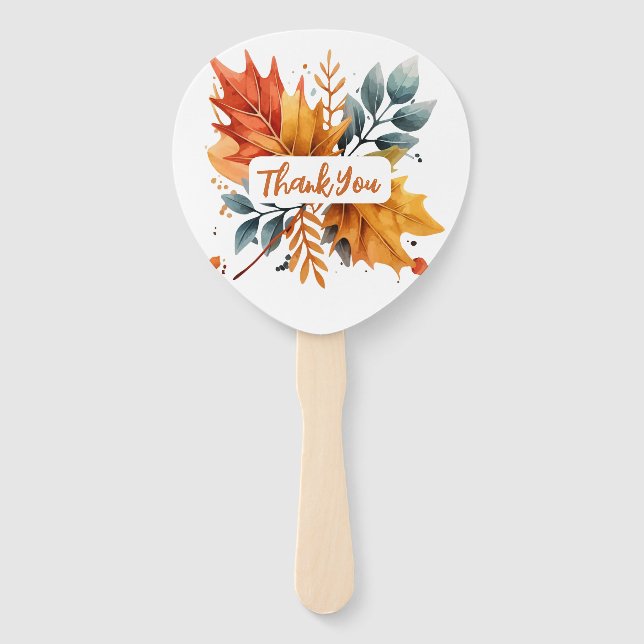 Blätter für die Farbe des Herbstes Fächer (Vorderseite)