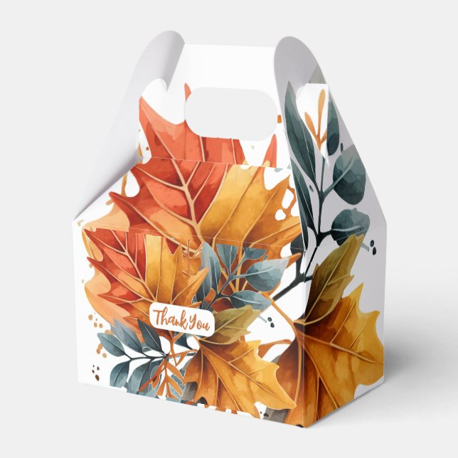 Blätter für die Farbe des Herbstes Geschenkschachtel (Vorderseite)