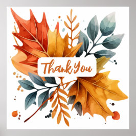 Blätter für die Farbe des Herbstes Poster