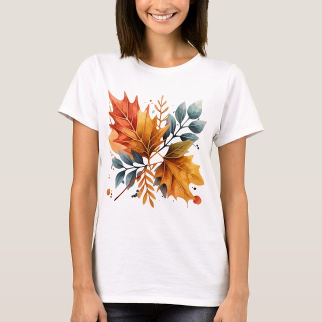 Blätter für die Farbe des Herbstes T-Shirt (Vorderseite)