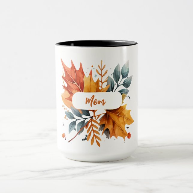 Blätter für die Farbe des Herbstes Tasse (Zentrum)