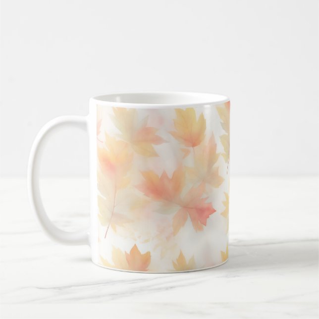 Blätter für die Herbstfarbe Kaffeetasse (Links)