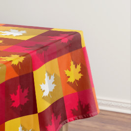 Blätter für die Herbstmaple - Helle Patchwork Tischdecke