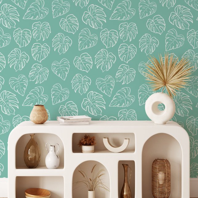 Blätter für die tropische Pflanze Tapete (In situ)