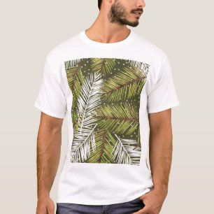 Blätter für grüne Wasserfarben: Nahtlose Illustrat T-Shirt