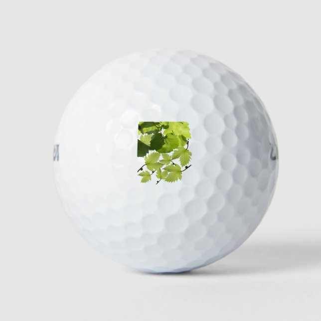 Blätter für grünen Weinbau Golfball (Vorderseite)