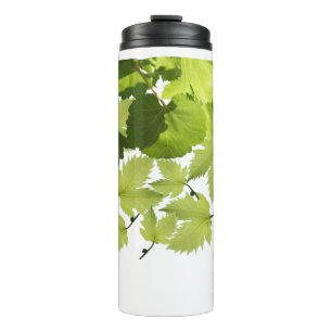 Blätter für grünen Weinbau Thermosbecher