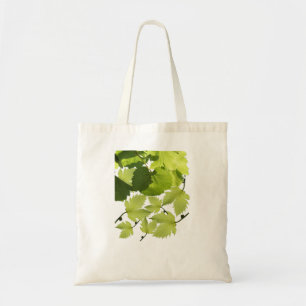 Blätter für grünen Weinbau Tragetasche