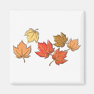 Blätter für Herbstmaple Magnet