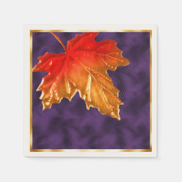 Blätter für Herbstmaple Serviette
