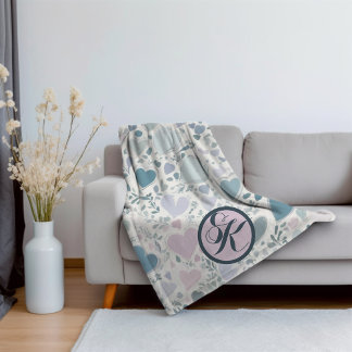 Blätter für Herz, Start und Größe Sherpadecke