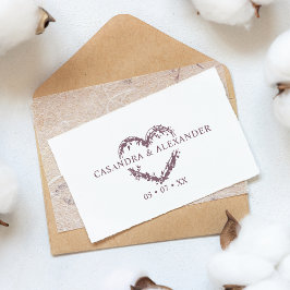 Blätter für Hochzeiten von Boho-Wildblumen Gummistempel