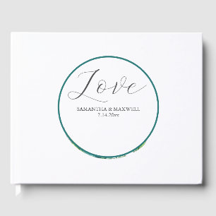 Blätter für Hochzeitgäste Tropical Palm Gästebuch