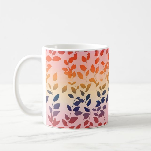 Blätter für Regenbogenfarben Kaffeetasse (Links)