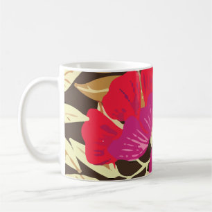 Blätter für tropische Dschungel-Blume Kaffeetasse