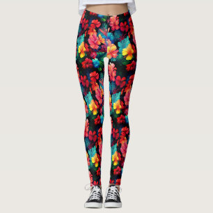 Blätter für tropische Orangenblüten-66771 Leggings